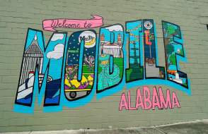 Mural - Welcome to Mobile Alabama