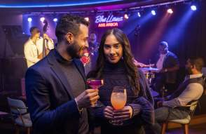 Couple at Blue LLama Jazz Club