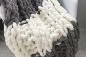 Hand Knit Chunky Blankets
