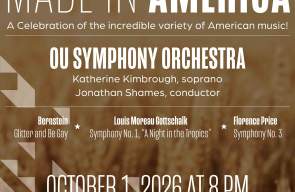 OU Symphony Orchestra Concert: Made In America - Oct 1st at 8 pm