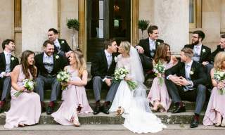 Wedding couples at Pittville Pump Room Cheltenham