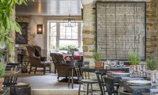 The dining room at the Wild Rabbit