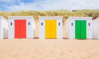 Woolacombe beach huts