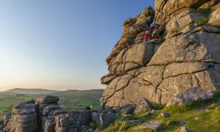 Climbing in Dartmoor