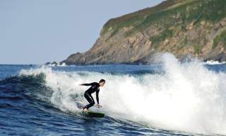 Surfing in Devon