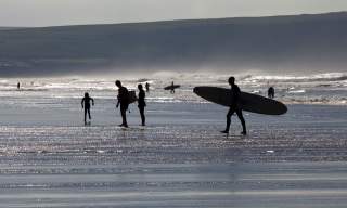 Surfing, Woolacombe, Summer, Beach, North Devon