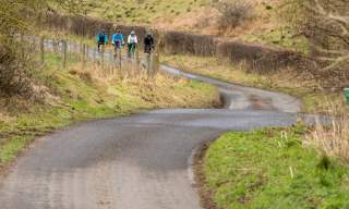 Group cycling across the Yorkshire Wolds