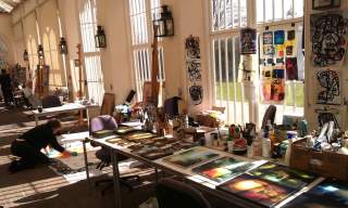 Intuitive Painting course, West Dean College