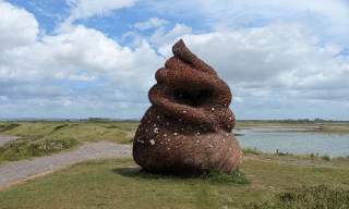 Periwinkle sculpture at RSPB Medmerry