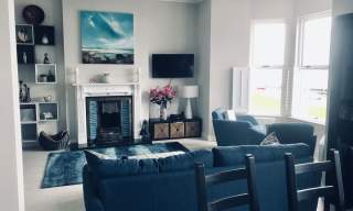 Interior image of the living area at Giant's Causeway View Apartment