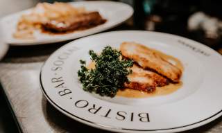 Flat of food at mrDeanes