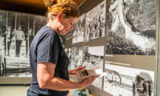 Kjersti besøker Haldenvassdragets kanalmuseum og kikker rundt