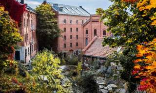 Møllebyen i Moss i vakre høstfarger