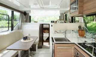 The interior of Le Boat