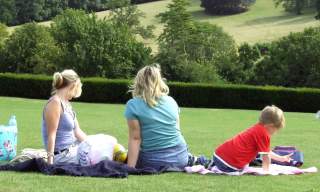 National Trust Polesden Lacey, family, summer