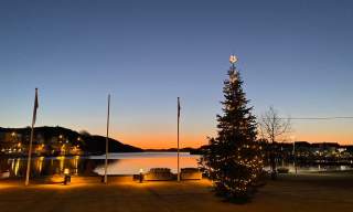 Juletre på Farsund torv