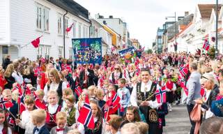 Dansk journalist i Kristiansand på 17.mai
