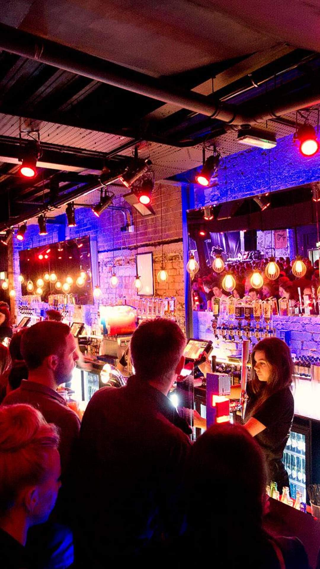 crowds at The Limelight bar in Belfast, a live music and night club