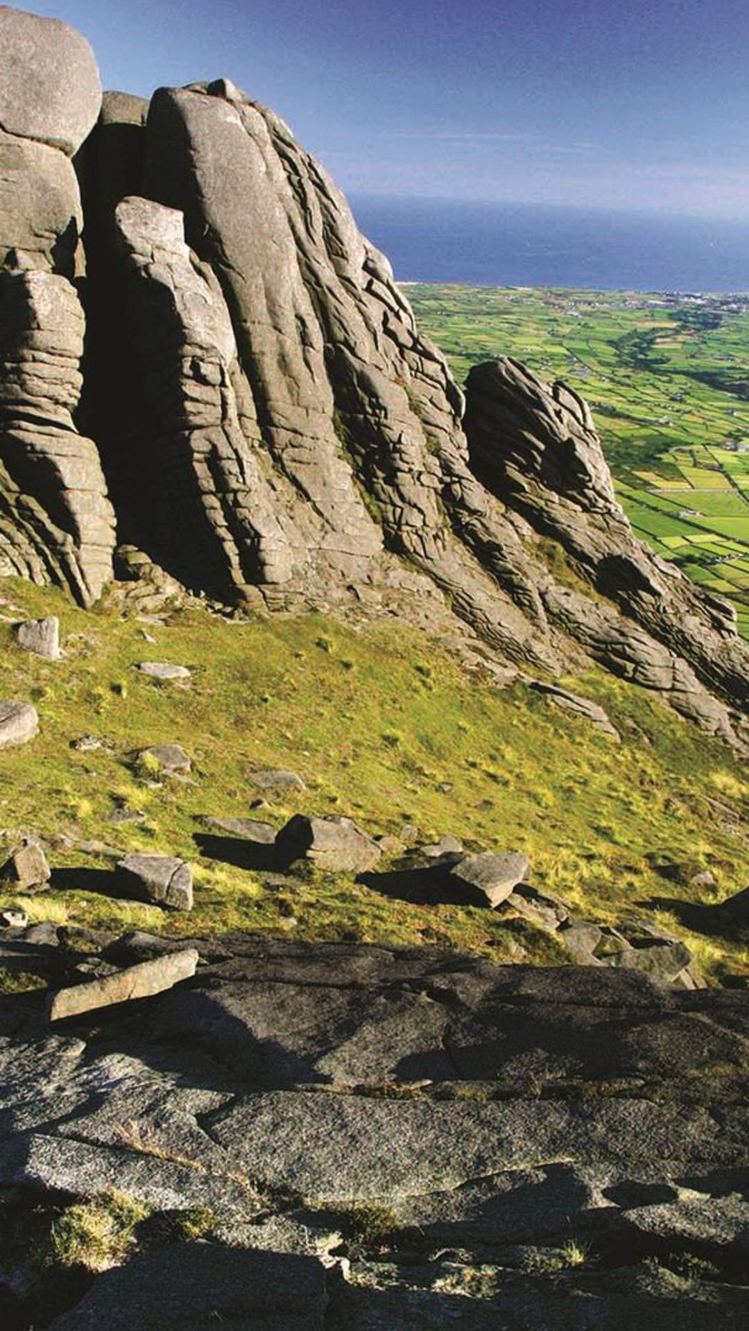 Top of Slieve Binninan 0part of the Mourne Mountains walking route.
