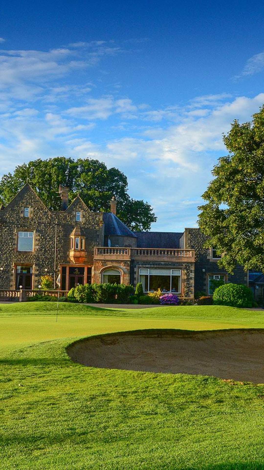 Malone Golf Course with the 9th hole and the clubhouse in view