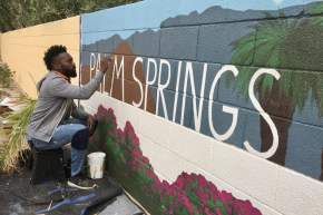 Tysen Knight and the Painted Benches of Palm Springs