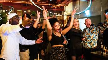 Group of people celebrating - credit Flight Club