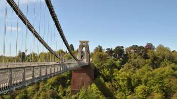 A view of the Clifton Suspension Bridge in West Bristol, looking towards the Abbots Leigh area - credit Clifton Suspension Bridge Trust