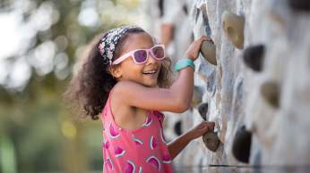 Climbing wall at Avon Valley Adventure & Wildlife Park near Bristol - credit Avon Valley Adventure & Wildlife Park