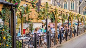 The outdoor terrace at the Racks restaurant in Clifton, West Bristol - credit Racks Bristol