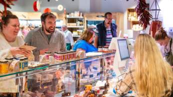 Shoppers at Flourish Foodhall - credit Flourish Foodhall