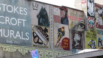 Street art murals on Stokes Croft, Bristol - credit Visit Bristol