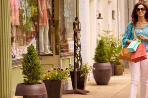 Women shopping in downtown Carlisle