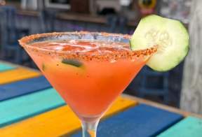 Castaways:Cucumber Watermelon Margarita