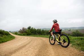Girl on bicycle