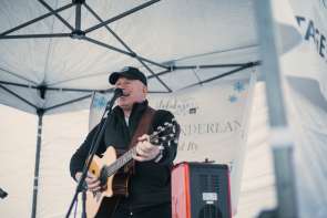 Man performing live music