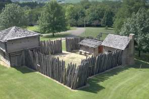 Overhead view of Apple River Fort
