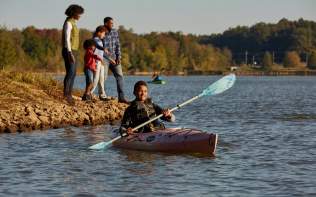Family at Freeman Lake