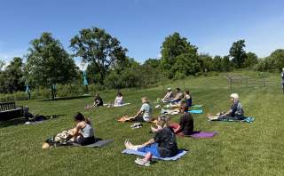 Outdoor Dog Yoga