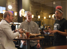 Cheese Curd Tasting at Lakefront Brewery