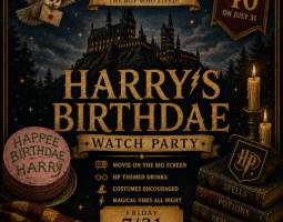 Harry Potter's Birthdae Watch Party
