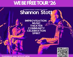 WE BE FREE TOUR 2026 featuring storytelling by Shannon Stott