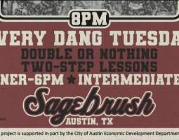 Intermediate Two-Step + Live Music - Sagebrush Tuesdays 7pm