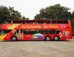 Take in the city's rich history with this exclusive New Orleans Unlimited Sightseeing Package – includes a 3-Day (72 Hour) Hop-On Hop-Off City Tour, a 45-minute Walking Tour of the French Quarter, and the Garden District! Hop-On FUN on the Open-Top Double-Deckers and Hop-Off to Explore! For your Garden District Walking Tour, hop-off at Stop #11 to meet your tour guide for a 45 minute tour of this historic and sophisticated neighborhood and learn about Greek Revival, Italianate, and other architectural styles that make up this area. For your French Quarter Walking Tour, hop-off at Stop #1 and head to our Jackson Square Ticket Office (700 Decatur Street) to meet your tour guide for a stroll through the historic French Quarter and marvel at the culture and architecture of America's most fascinating neighborhood. Tours are offered on a first-come, first-served basis at 11am, 12pm, 1pm, 2pm, and 3pm any day your ticket is valid.