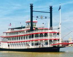 Enjoy a fully narrated city tour of historic New Orleans, where you will visit the world famous French Quarter, Jackson Square, Audubon Park and even uncover the mysteries surrounding Voodoo. Then take to the waters for a cruise on the Mississippi River with the iconic Steamboat NATCHEZ. Enjoy an authentic riverboat experience of a leisurely, two-hour cruise on the mighty Mississippi. Come and discover New Orleans today! The Steamboat NATCHEZ is taking some time off, but her sister vessel, the Riverboat CITY of NEW ORLEANS will be taking her place. You’ll get the same authentic riverboat experience of a leisurely, two-hour cruise on the mighty Mississippi, enjoying traditional live jazz, craft cocktails, and all the beautiful New Orleans sites, while also exploring the newly renovated riverboat. Make sure you check out all four decks – the top deck view is a sight to see!