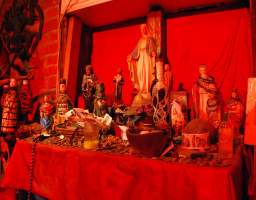 Say goodbye to the typical tourist traps and embrace an intimate experience (9 people max!) where your questions and curiosity are not only encouraged but welcomed! Witness over a dozen authentic Voodoo shrines and altars, scattered throughout the French Quarter. Among them, you'll discover the sacred tributes to the legendary Voodoo Queen Marie Laveau, a woman steeped in history and mystery. This is not your typical sensationalized or frightful encounter. Instead, it's a mesmerizing journey that will enlighten you to the profound truths behind this ancient and misunderstood religion. Unearth the fascinating spiritual practices, rich traditions, and cultural significance that breathe life into Voodoo. Unravel the threads of Voodoo's past and present, gaining deep insights into the who, why, and how it is passionately practiced in the vibrant city of New Orleans today. Open your mind, and let the truth and magic of the Voodoo religion leave you spellbound.