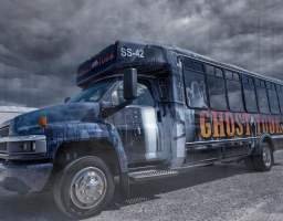 For those drawn to the dark side of this historic city known for its spiritual connections, horrific tragedies, and mysterious paranormal activity, this unique bus tour will be the highlight of your trip! You will visit locations of the city while exploring the dark history and lore of New Orleans. Find yourself on the verge of historic cemeteries, hear about unexplained phenomena and rituals of veiled purpose, and hear tales of ghosts, witches, vampires, and voodoo. The Ghost Bus Tour is A two-hour bus tour of historically haunted sites in New Orleans. There will be a few stops included in the tour to get out and explore but this is primarily a bus tour. An automated tour with customized content that is GPS triggered. An immersive experience with video, special effects, and custom lighting. The Ghost Bus Tour is not: A ghost hunt (though we do offer the use of a ghost hunting app on tour). A cemetery tour (we visit one, but don&#39;t go inside). A drinking or bar hopping tour.