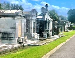 Explore the fascinating and historic Cities of the Dead with this 2-hour tour of several New Orleans' cemeteries. This tour cover tomb architecture, history, and our unique burial customs and practices. Enjoy a cafe au lait and some begnets before or after your tour at the iconic Morning Call Coffee Stand.