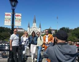 New Orleans is so much more than nightlife! Join us for this French Quarter tour showcasing its historic sights, sounds…and amazing food smells! On this walking tour, we will discuss interesting history, admire the beautiful architecture, provide insight to Creole cuisine, and divulge movie filming locations. We may even sneak a peek into some of the beautiful Creole courtyards! Perfect as a French Quarter orientation or for those looking to enrich their New Orleans stay. You’ll also learn about some of the best New Orleans restaurants and the city’s most famous dishes…and where to get them! Plus, in this small group of just 9 people (max!), you will have the opportunity to get personalized recommendations from your guide on where to go and what to do during the rest of your stay, specific to your interests!