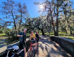 The tour begins with a ride through the Bywater and Marigny neighborhoods, home to history, art, and delightful shotgun houses. Your licensed tour guide will take you up Esplanade Ave, once known as “Creole Millionaires Row”. We’ll ride the oak lined avenue and marvel at the architecture, passing by Faubourg Treme and into Faubourg St. John. After a leisurely pedal through City Park, we’ll stop for a well-deserved break. Riders will have the opportunity to purchase beignets and café au lait at Cafe Du Monde. We then follow the trail of one of the oldest roads in the US - Bayou Road, the very reason New Orleans exists. Lastly we’ll pedal our way back through the historic French Quarter and the Marigny, admiring the sights along the way. Tour length: Approximately 9 miles Paved Paradise Tours is a small, owner-operated company that provides a truly local perspective. We live, work, and play in these neighborhoods; we'll show you hidden gems you'll want to revisit later.