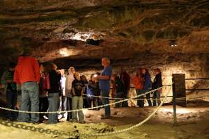 Perry's Cave tour group
